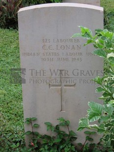 TRINCOMALEE WAR CEMETERY - LONAN, C C